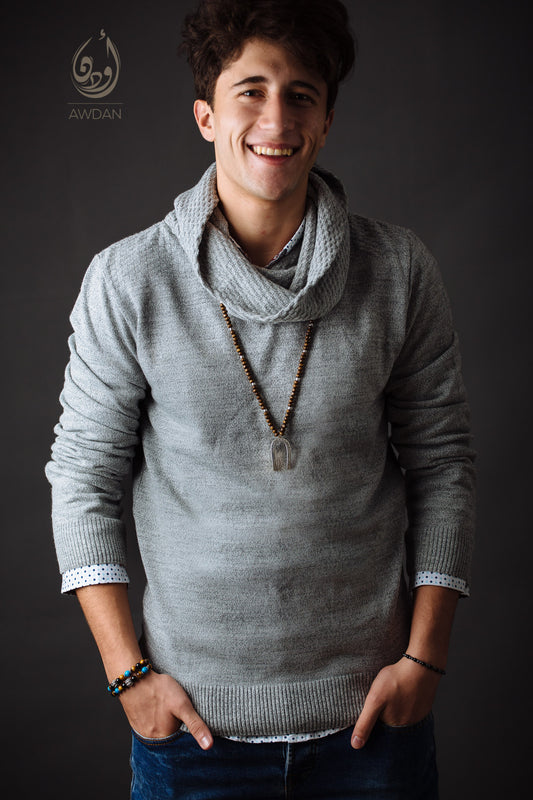 Horse Shoe Wood Necklace