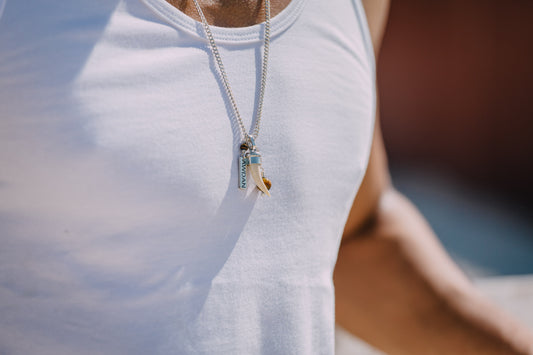 Triple Charm Ivory Necklace
