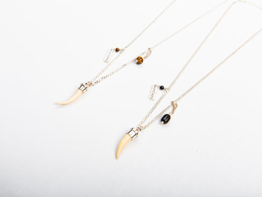 Triple Charm Ivory Necklace