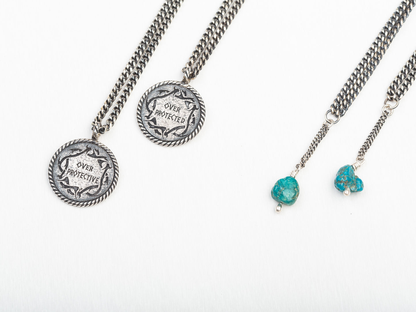 Overprotective/Overprotected Coin Necklace.