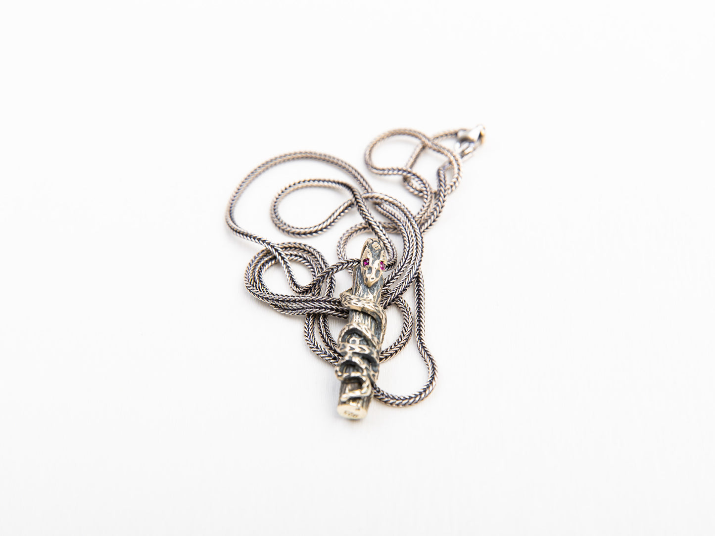 Snake on a Branch Necklace