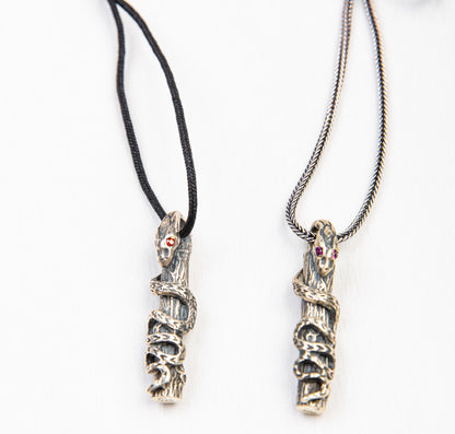 Snake on a Branch Necklace