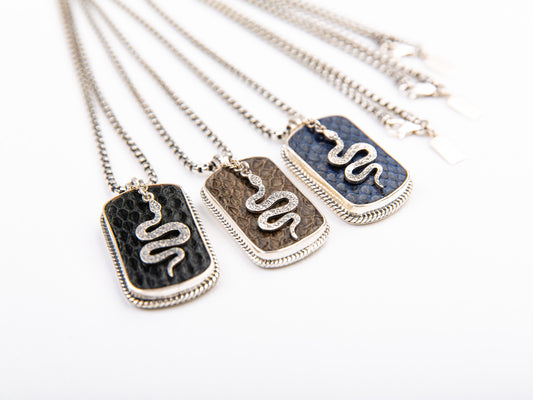 Snake Leather Necklace