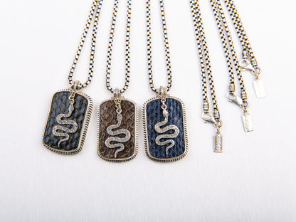 Snake Leather Necklace