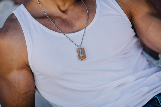 Lizard Leather Necklace