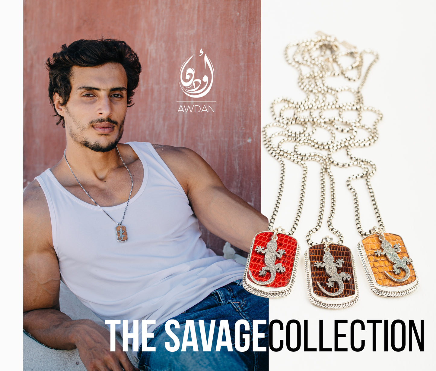 Lizard Leather Necklace