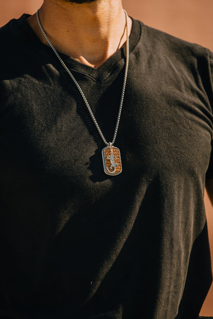Lizard Leather Necklace