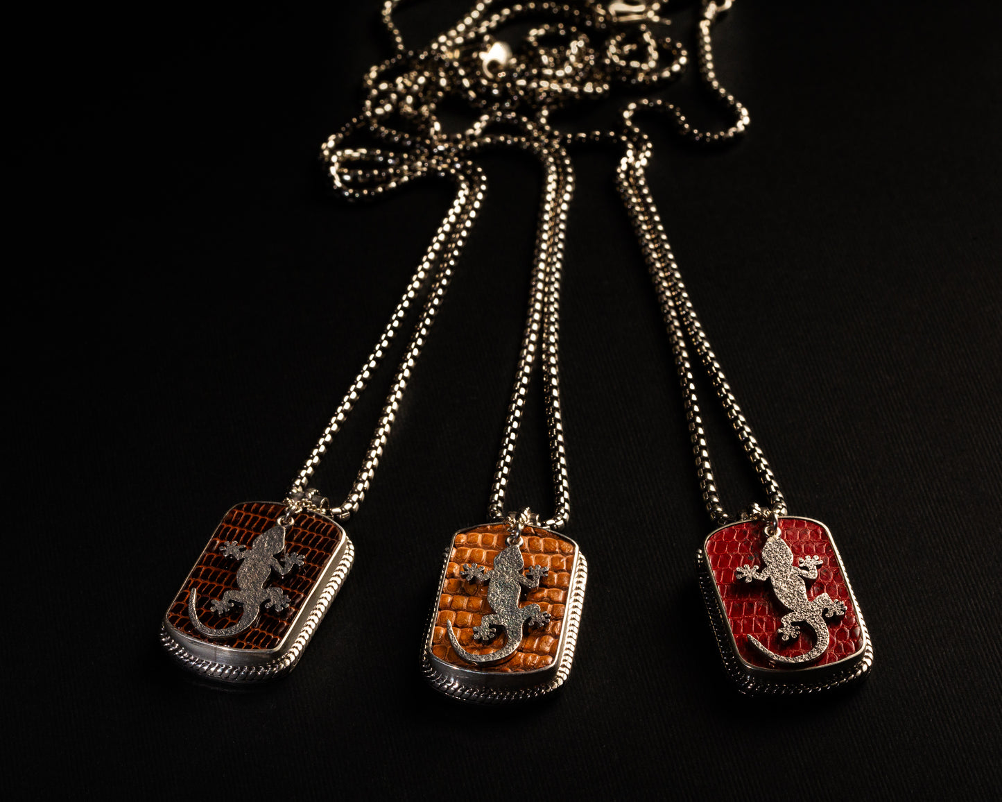Lizard Leather Necklace