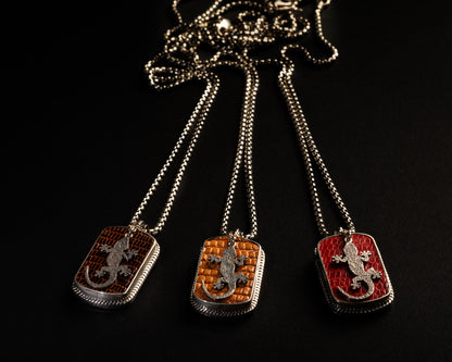Lizard Leather Necklace