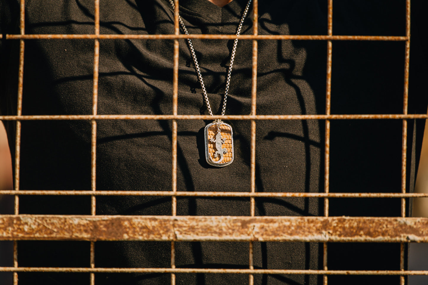 Lizard Leather Necklace