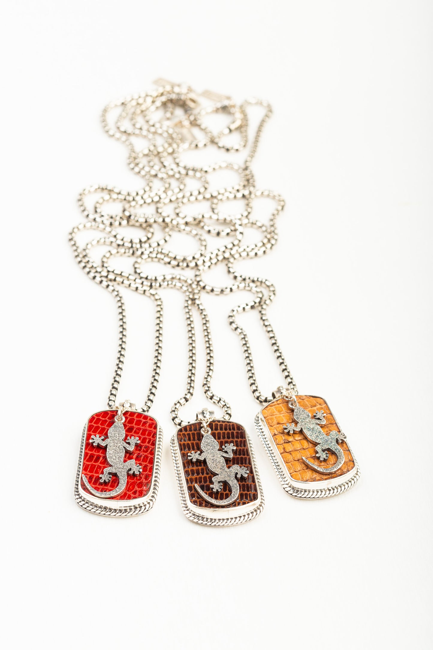 Lizard Leather Necklace