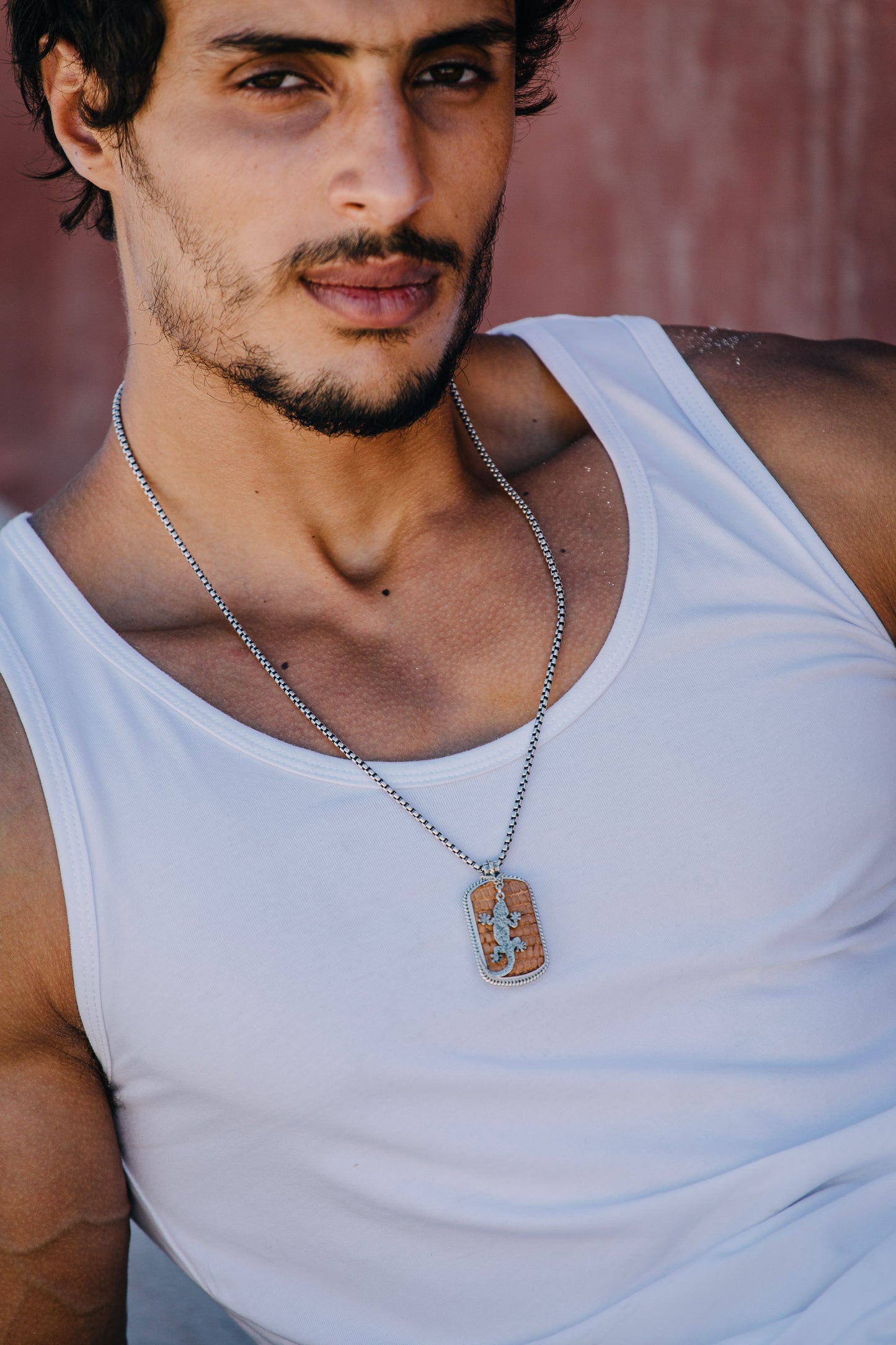 Lizard Leather Necklace