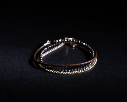 Minimalistic Triple-Layer Bracelet