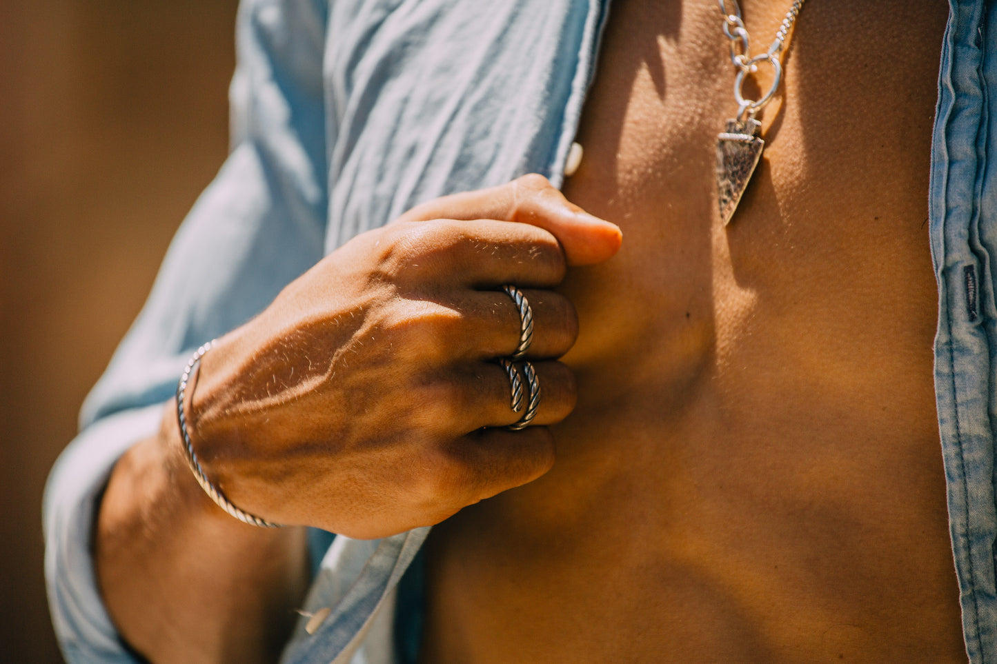 Spiral Cuff Bracelet and Ring
