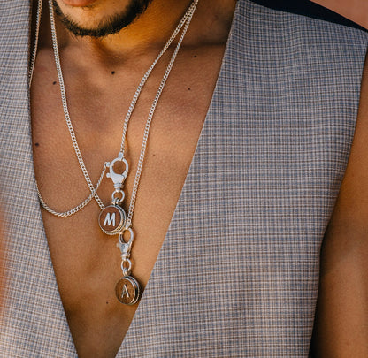 Customized Letter on Leather Necklace