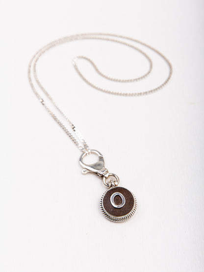 Customized Letter on Leather Necklace