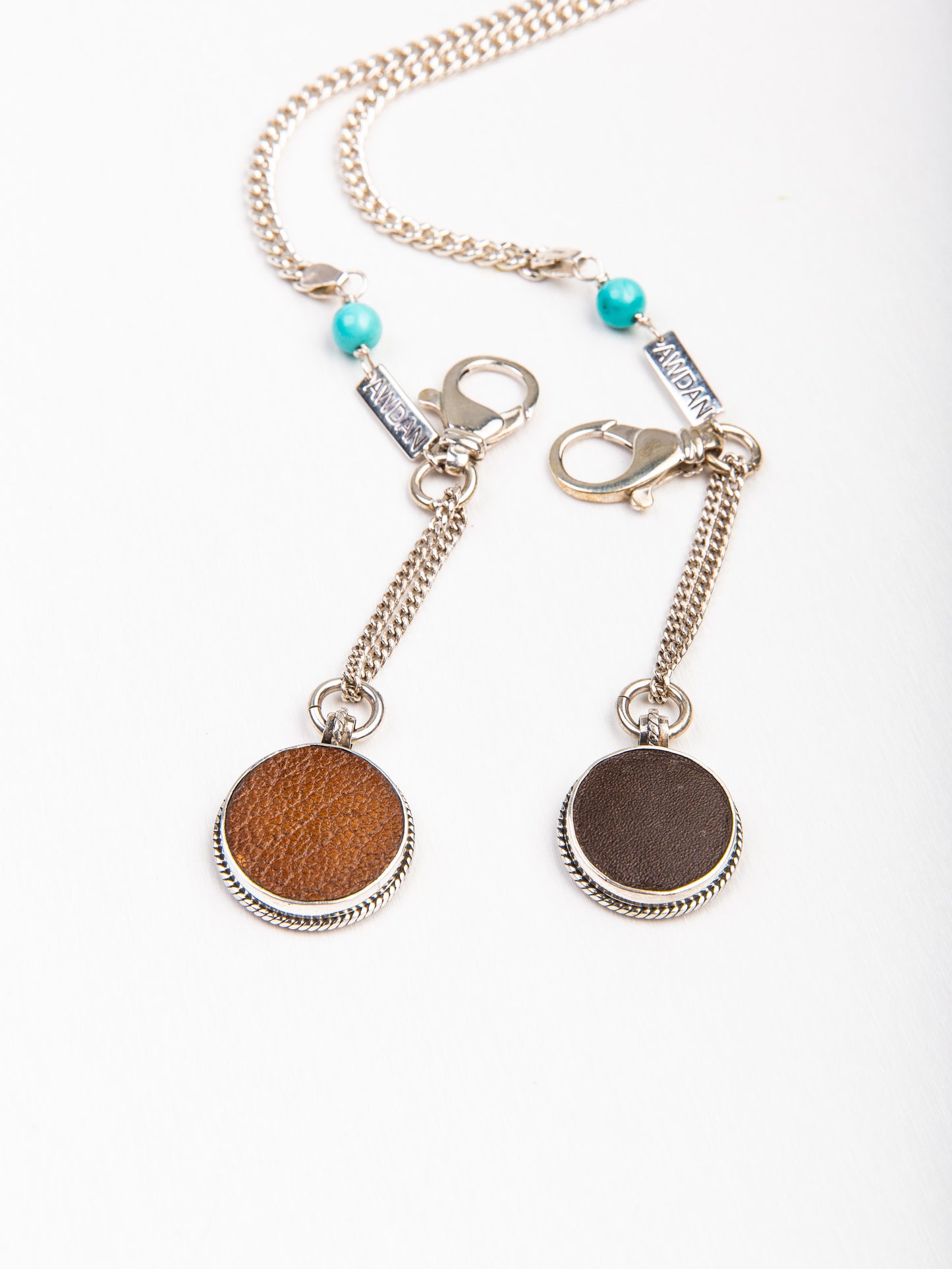 Waist Chain with Dangling Leather Pendant