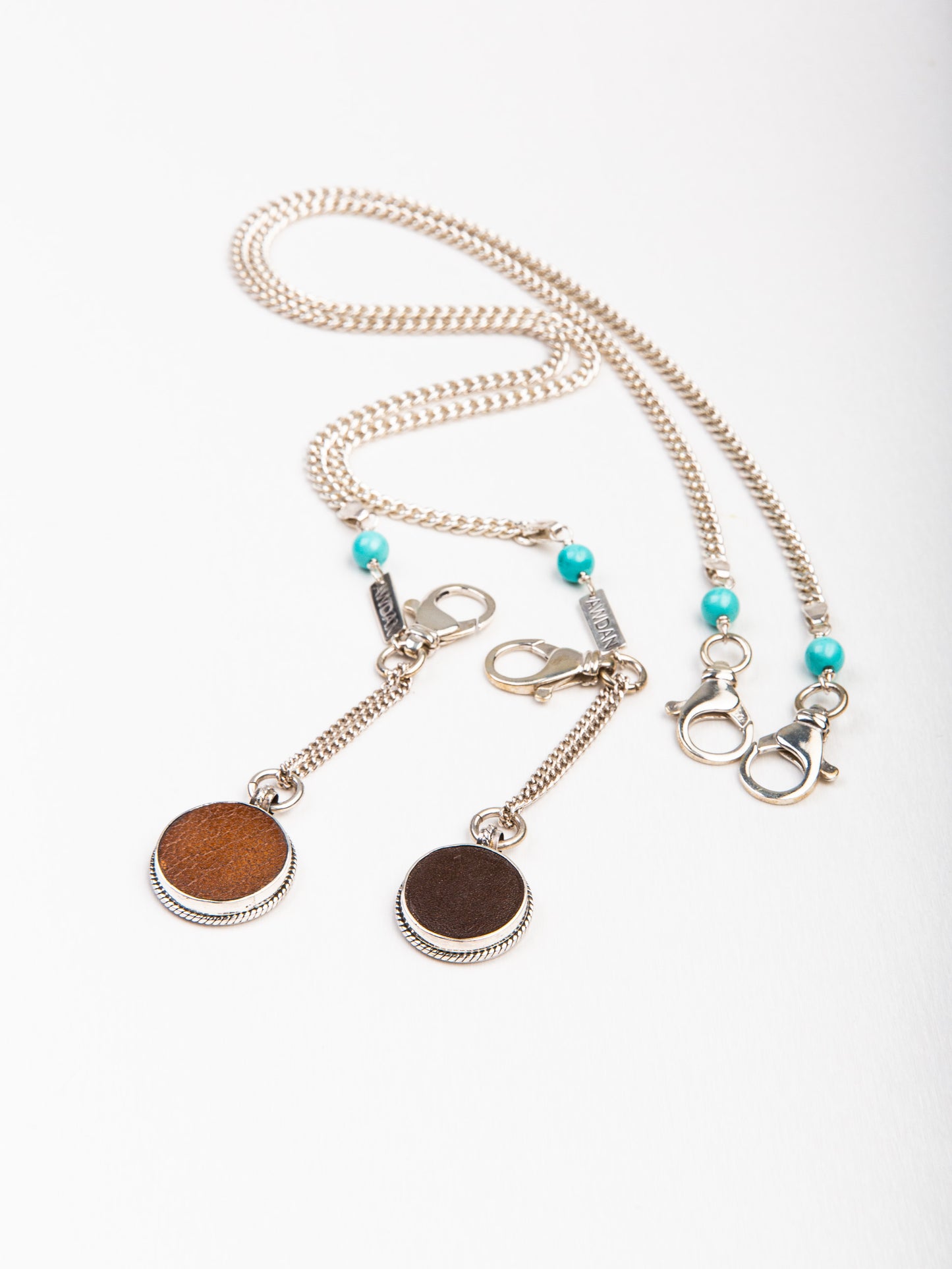 Waist Chain with Dangling Leather Pendant