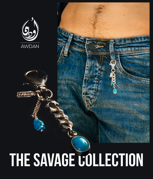 Turquoise Trousers/Bag Jewellery