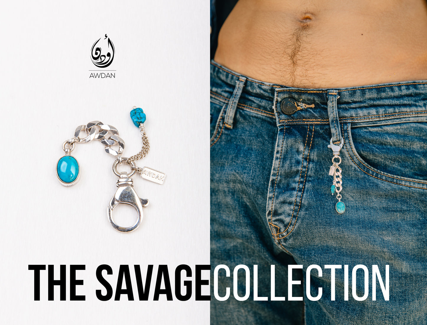 Turquoise Trousers/Bag Jewellery