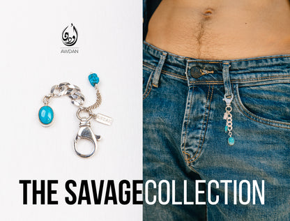 Turquoise Trousers/Bag Jewellery