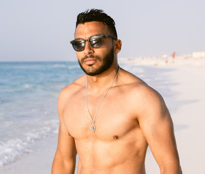 Circled Turquoise Necklace