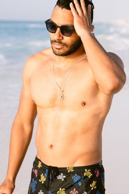 Circled Turquoise Necklace