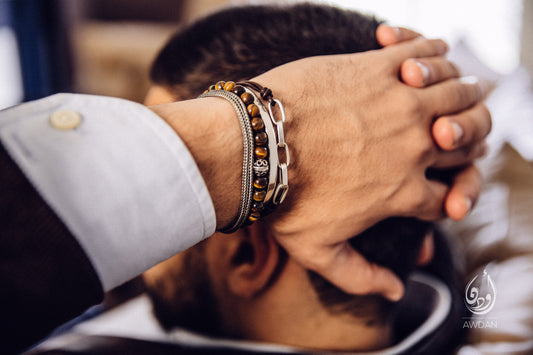 Beaded Tiger’s Eye/Onyx Bracelet