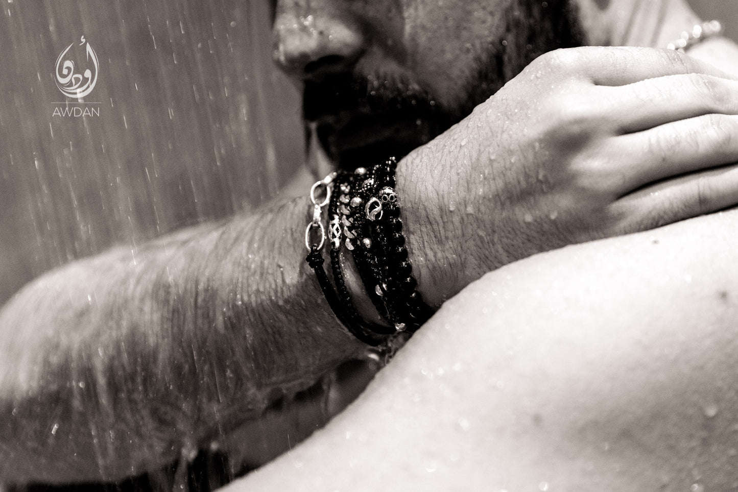 Silver Links and Leather Bracelet