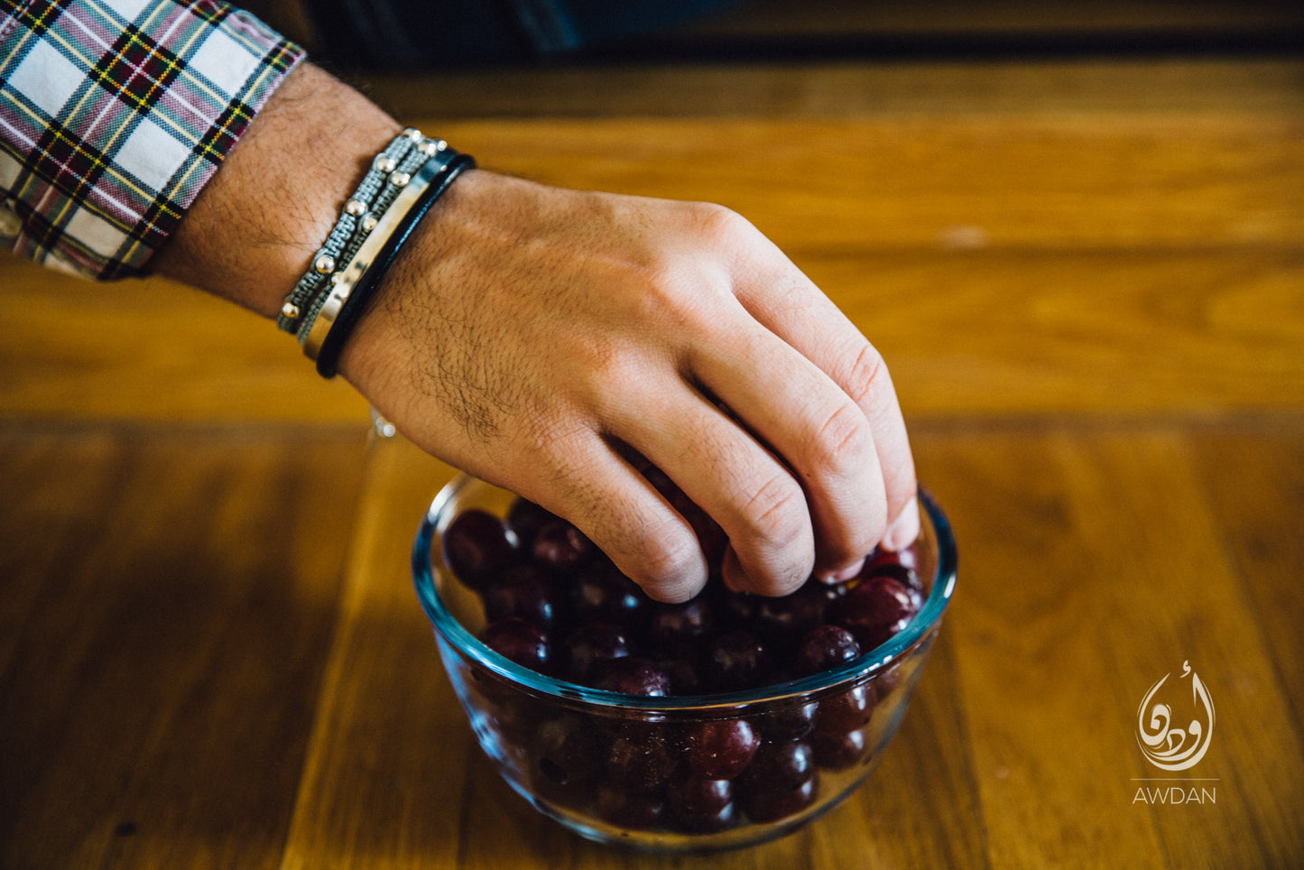 Silver Beads Woven Bracelet
