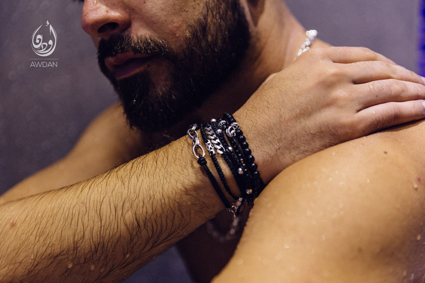 Silver Chain with Woven Bracelet