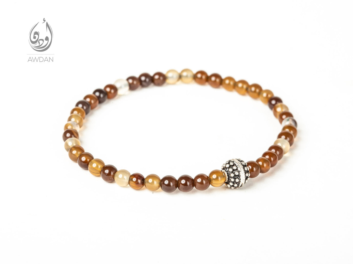 Tiny Agate Beaded Bracelet