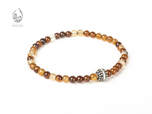 Tiny Agate Beaded Bracelet