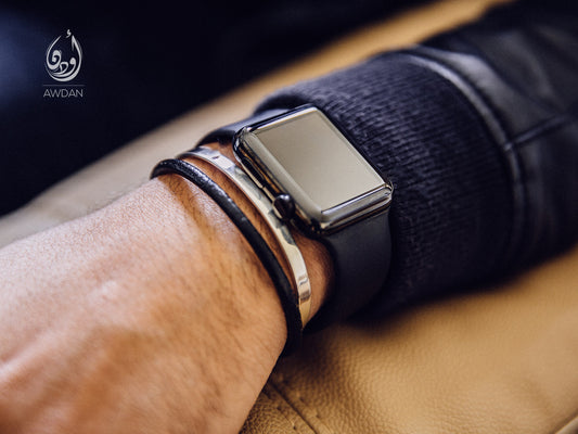 Simple Leather Bracelet with Tube Lock