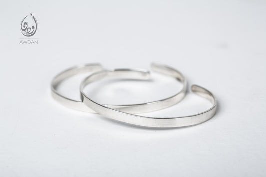 Plain Sterling Silver Cuff Bracelet