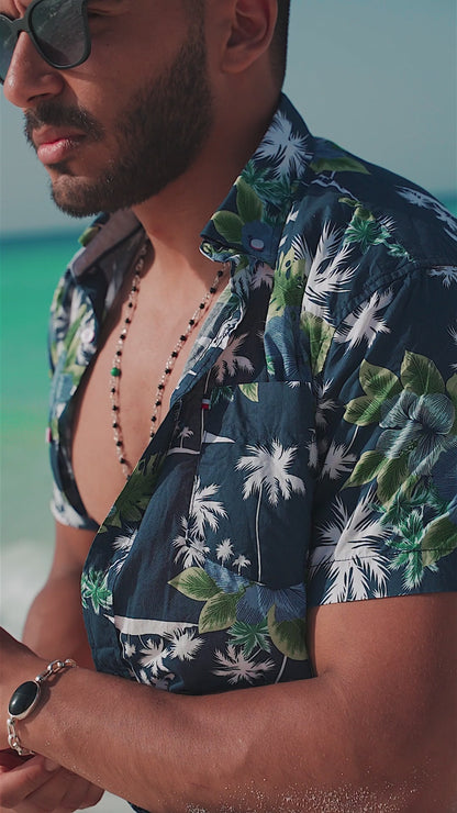 Framed Onyx Silver Bracelet