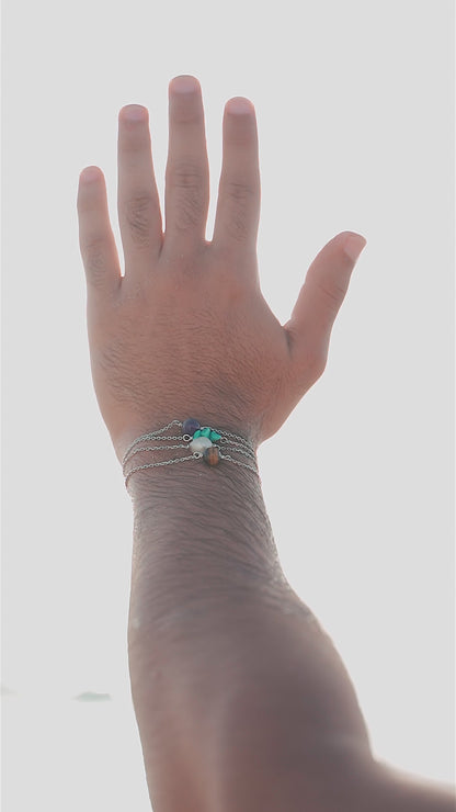 Single Stone Silver Bracelet