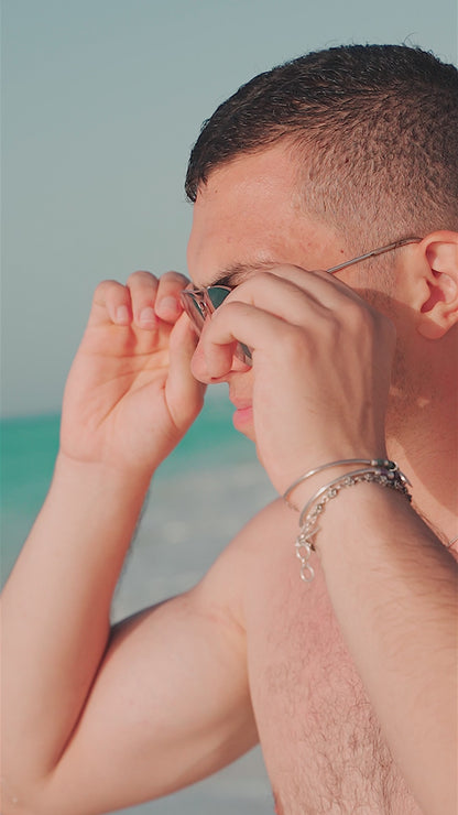 Three Beads Braided Necklace